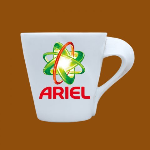 Ly sứ in logo doanh nghiệp Ariel