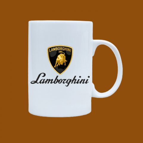 Ly sứ quà tặng Bát Tràng in logo Lamborghini