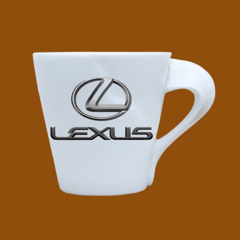 Ly sứ quà tặng Bát Tràng in logo Lexus