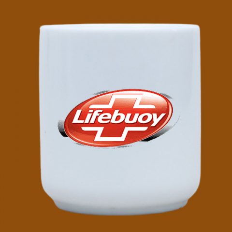 Ly sứ quà tặng Bát Tràng in logo Lifebuoy