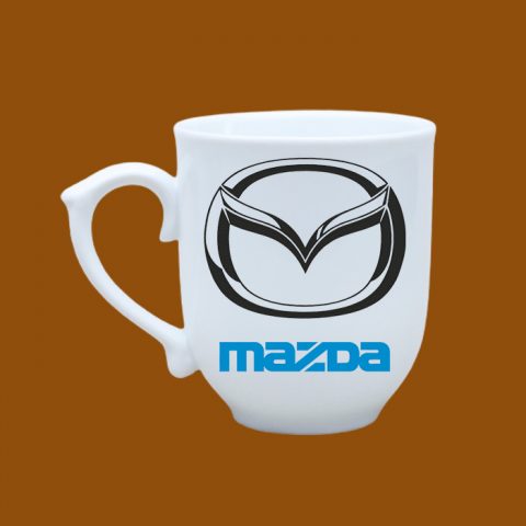 Ly sứ quà tặng Bát Tràng in logo Mazda