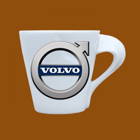 Ly sứ rắng in logo Volvo