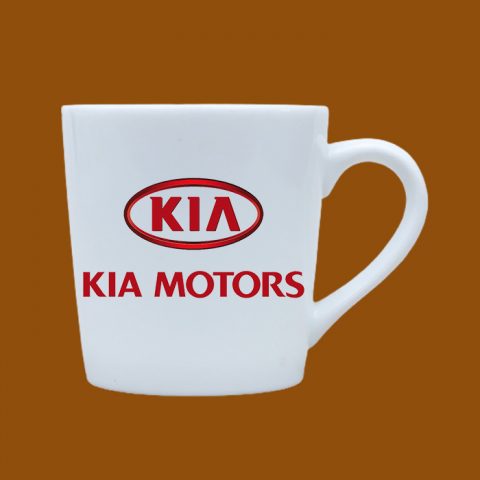 Ly sứ trắng Bát Tràng in logo Kia Motors