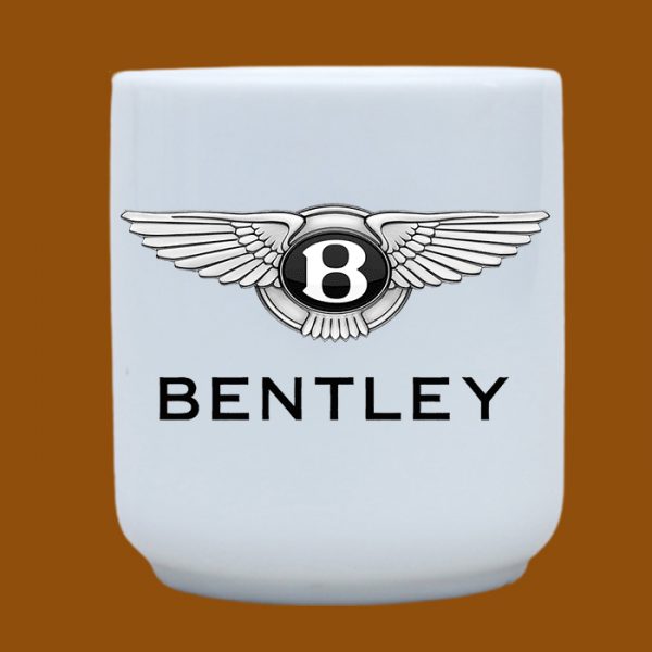 Ly sứ trắng in logo Bentley