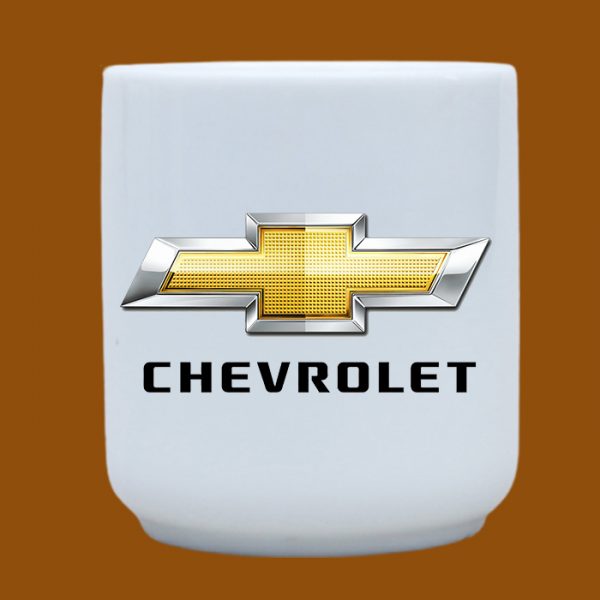 Ly sứ trắng in logo Chevrolet