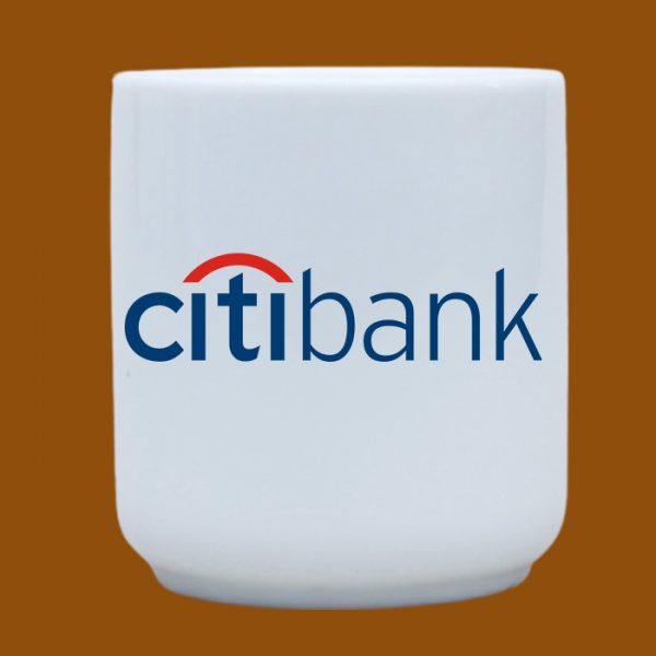 Ly sứ trắng in logo Citibank