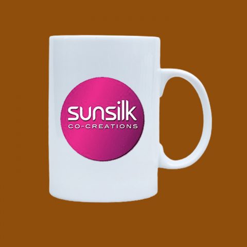 Ly sứ trắng in logo Sunsilk