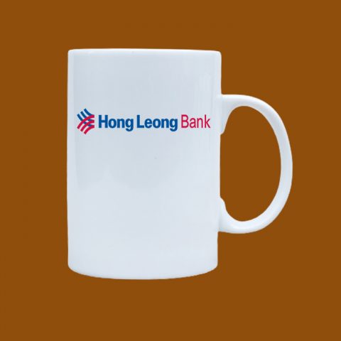 Ly sứ trắng quà tặng Bát Tràng trắng in logo Hongleong Bank